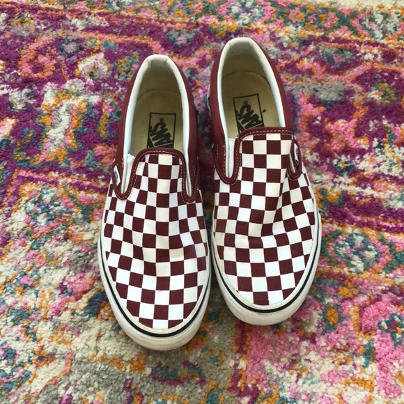 checkered vans size 7.5